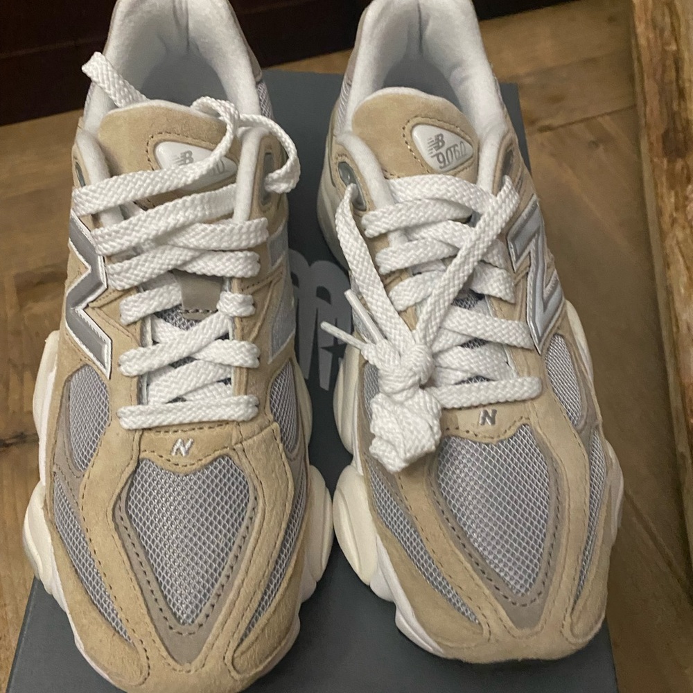 New Balance 9060 Beige & Gray Sneakers